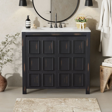 Bathroom Vanity Organizer With Sink, Combo Cabinet Set, Bathroom Storage Cabinet HouseOfZazla