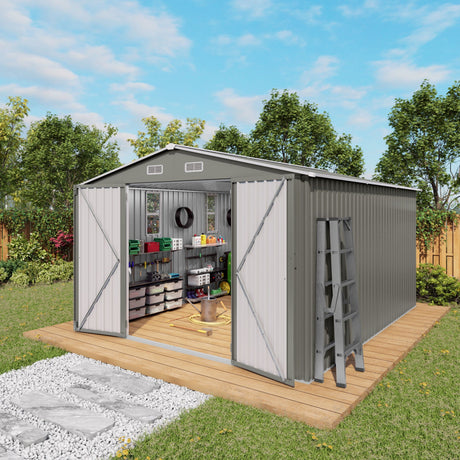 Outdoor Storage Shed With Lockable Doors HouseOfZazla
