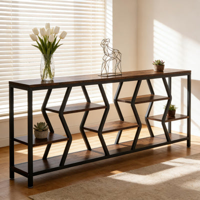 Durable Sofa Console Table with Generous Storage