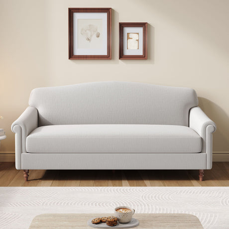 Loveseat Sofa, 2 Seater Couch With Rolled Arms HouseOfZazla