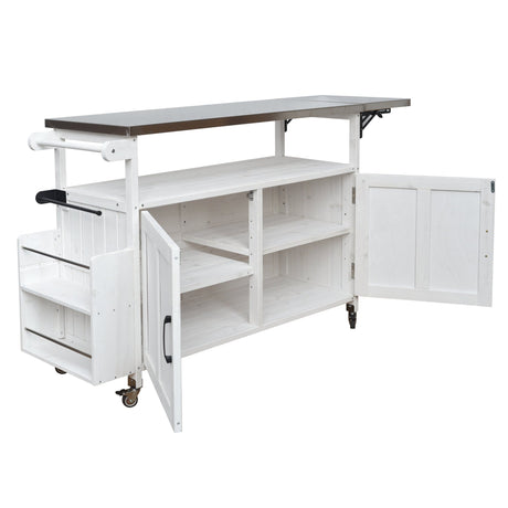 Foldable Outdoor Kitchen Island Patio Cart with Storage HouseOfZazla