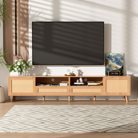 TV Stand Media Console With Cable Management HouseOfZazla