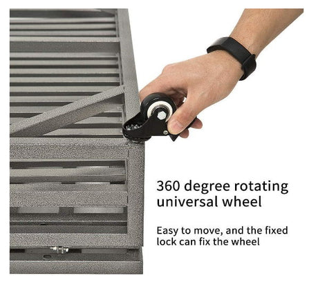 Heavy Duty Dog Crate Lockable Wheels HouseOfZazla