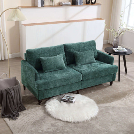 Mid Century Modern Fabric Loveseat Sofa, 2 Seat Upholstered Couch HouseOfZazla