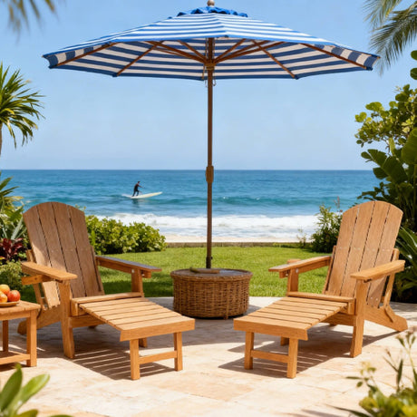 2-Piece All-Season Outdoor Lounge Chairs For Patio Leisure & Garden Relaxation Moments HouseOfZazla