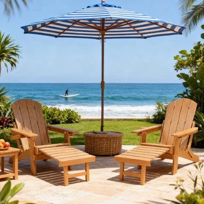 2-Piece All-Season Outdoor Lounge Chairs For Patio Leisure & Garden Relaxation Moments