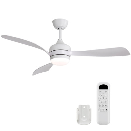 Ceiling Fan With 3 Blades, Remote Control, Reversible DC Motor, Noiseless Operation, 3 Downrods HouseOfZazla