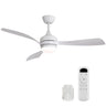 Ceiling Fan With 3 Blades, Remote Control, Reversible DC Motor, Noiseless Operation, 3 Downrods HouseOfZazla