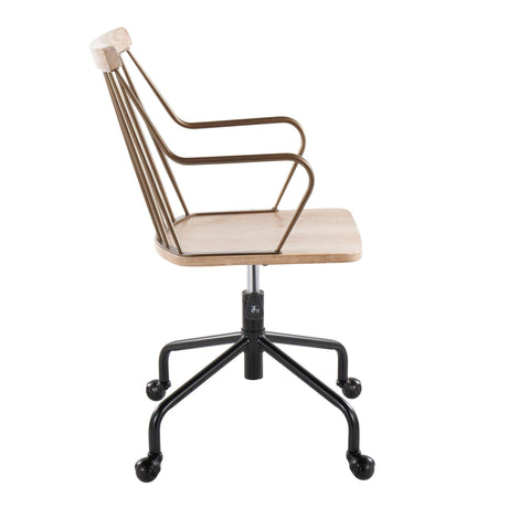 Preston - Farmhouse Adjustable Office Chair HouseOfZazla