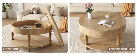 Coffee Table with Dual Storage for Living Room HouseOfZazla