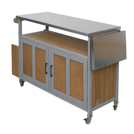 Foldable Outdoor Kitchen Island Patio Mobile Kitchen Cart HouseOfZazla