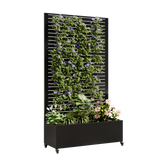 Metal Planter Box with Trellis, 73' x 35' x 16" Raised Garden Bed