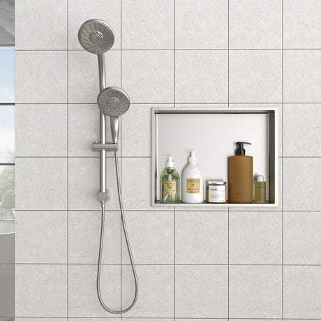 Stainless Steel Shower Niche With Seamless Design For Bathroom Storage HouseOfZazla