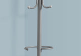 Freestanding Coat Rack with 6 Hooks and Hanging Bar