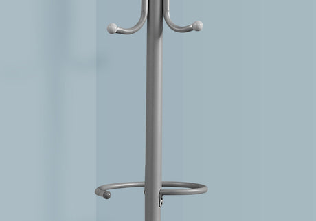 Freestanding Coat Rack with 6 Hooks and Hanging Bar HouseOfZazla