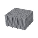 Interlocking Deck Tiles Plastic Waterproof Outdoor All Weather Anti-Slip Bathroom Shower Balcony Porch Strong Weight Capacity Upto 440 Lbs, Pebble Stone Pattern HouseOfZazla