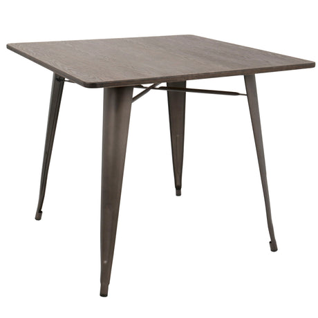 Oregon - Industrial / Farmhouse Dining Table - Espresso HouseOfZazla