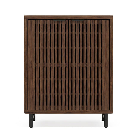6 Tier Shoe Cabinet With Louvered Doors HouseOfZazla