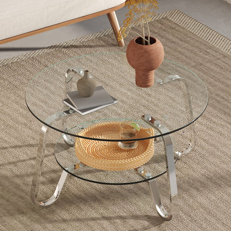 Double Layer Coffee Table HouseOfZazla