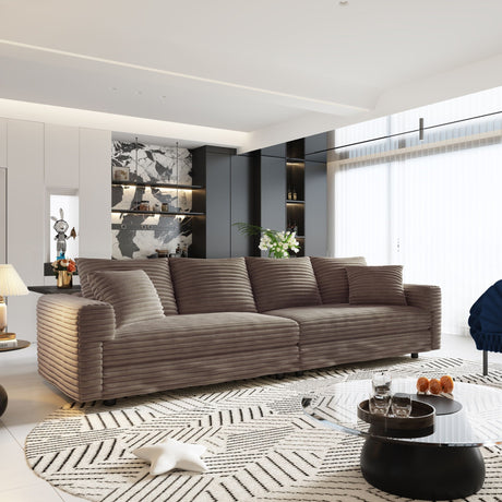 4 Seat Sofa, Deep Seat Couches With Soft Pillows HouseOfZazla