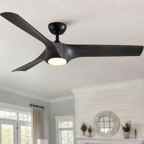 Reversible Quiet Motor Ceiling Fan Light With ABS Blades HouseOfZazla