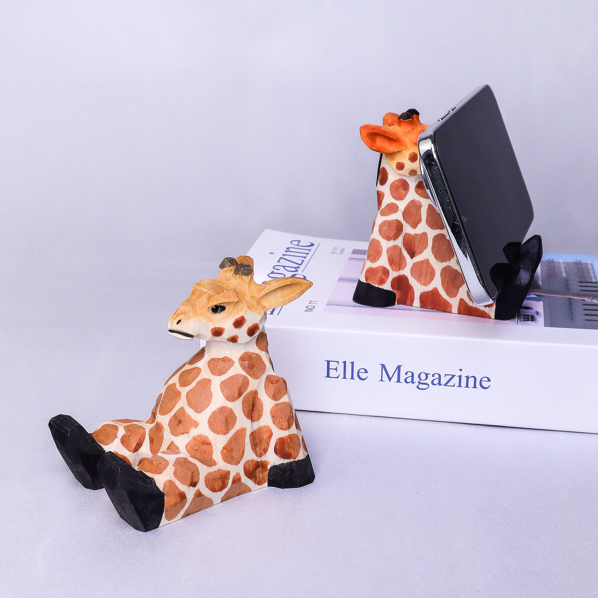 Paint Your Own Wood Carved Giraffe DIY Painting Kit