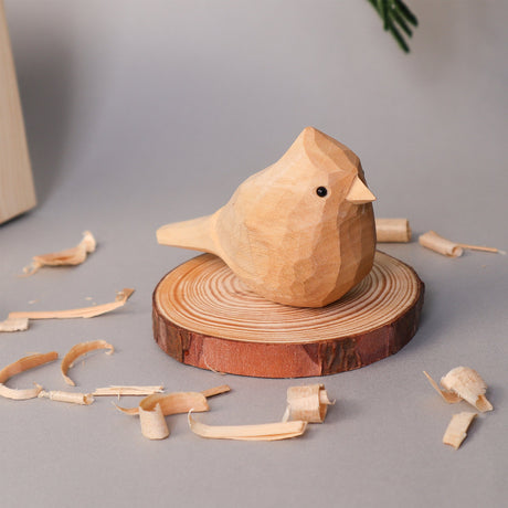 Hand Carved Cardinal Bird, Unique Gift for Loved Ones Kitsville