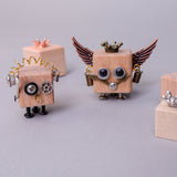 DIY Timberbot Kit – Build 2 Wooden Robots, Make Keychains & Necklaces