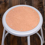 (2 Pack) OEF Furnishings Grey Shop Stool, 18”, No Assembly Required OEF Furnishings