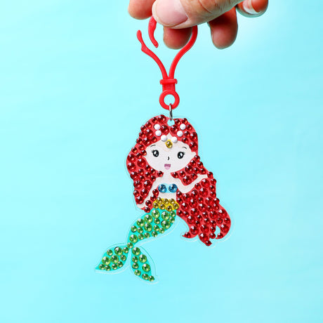 Adorable Keychains Diamond Art Kit – Mermaid (Set of 15) Kitsville