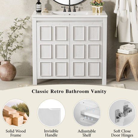 Bathroom Vanity Organizer With Sink, Combo Cabinet Set, Bathroom Storage Cabinet HouseOfZazla