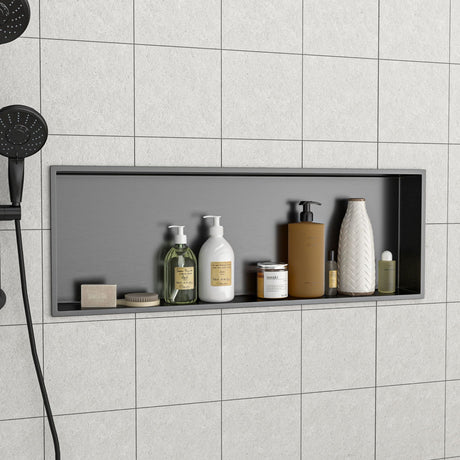 Stainless Steel Shower Niche With Seamless Design For Bathroom Storage HouseOfZazla
