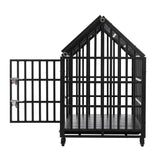 Heavy Duty Dog Crate Lockable Wheels