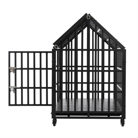 Heavy Duty Dog Crate Lockable Wheels HouseOfZazla