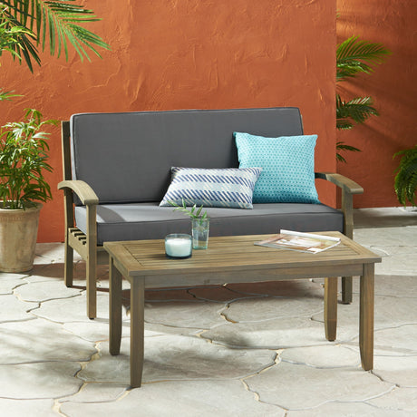 Outdoor Chat Set With Coffee Table and Loveseat HouseOfZazla