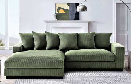 Luxe - Oversized 2 Piece Sectional Couches For Living Room, L Shaped Sofa With Chaise HouseOfZazla