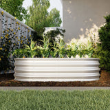 Heavy Duty Galvanized Raised Garden Bed Kit For Vegetables, Flowers & Herbs