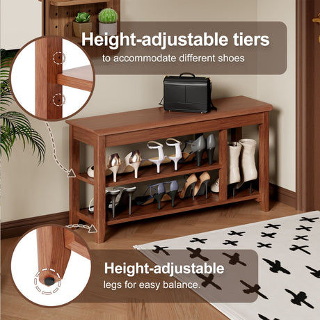 Multi Functional Double Layer Shoe Stool HouseOfZazla