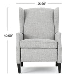 Westeros Wing Back Fabric Upholstered Recliner