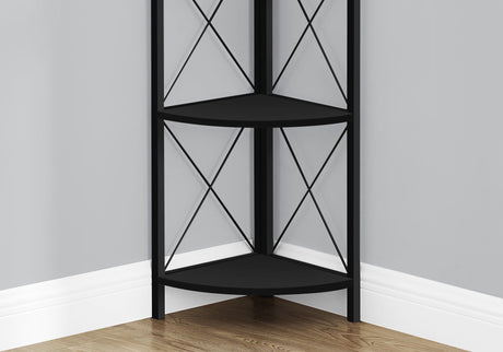 4-Tier Corner Bookshelf Etagere for Home Office HouseOfZazla