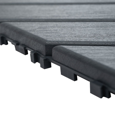Durable Plastic Interlocking Deck Tiles, Waterproof Outdoor And Indoor Use HouseOfZazla
