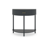 Demi Lune Console Table With 2 Storage Drawers