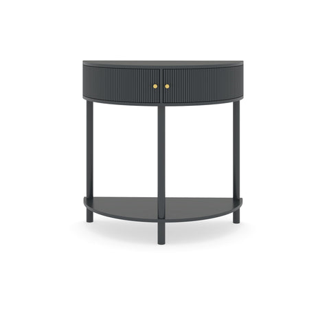 Demi Lune Console Table With 2 Storage Drawers HouseOfZazla