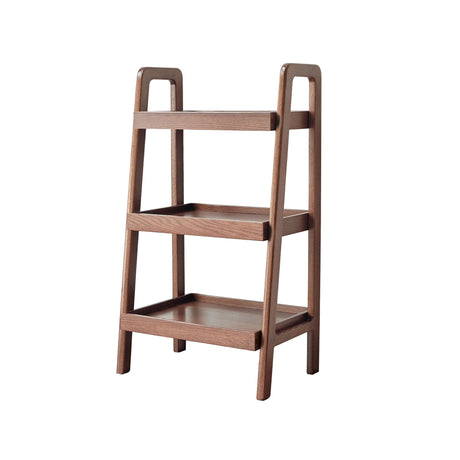 Premium Storage Organizer, 3-Tier Beech Shoe Rack For Entryway, Living Room - Walnut HouseOfZazla