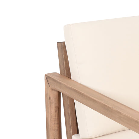 4-Pieces Acacia Wood Patio Furniture Set HouseOfZazla