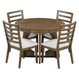 Round Dining Table Set For 4 With Chairs