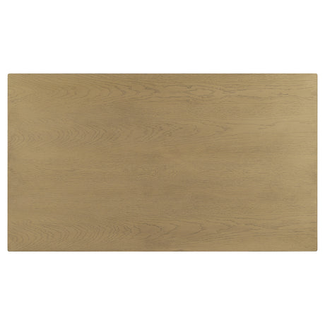 55.1' Wood Coffee Table with Black Legs and Open Storage Shelves HouseOfZazla