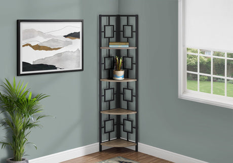 4 Tier Corner Bookshelf - Contemporary & Modern HouseOfZazla