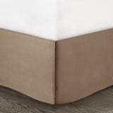 7 Piece Faux Suede Comforter Set Tan King
