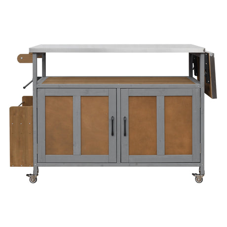 Foldable Outdoor Kitchen Island Patio Mobile Kitchen Cart HouseOfZazla